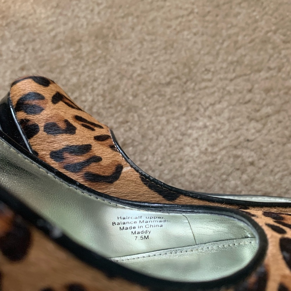 Alfani calf skin leopard heels